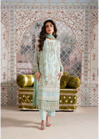 ALANI Mint Green | 3 pieces Embroidered chiffon Suit