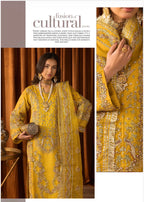 SANGEET | 3 piece heavy Embroidered soft organza Suit