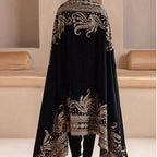 LUXURY HEAVY EMBROIDERED VELVET Shawl…