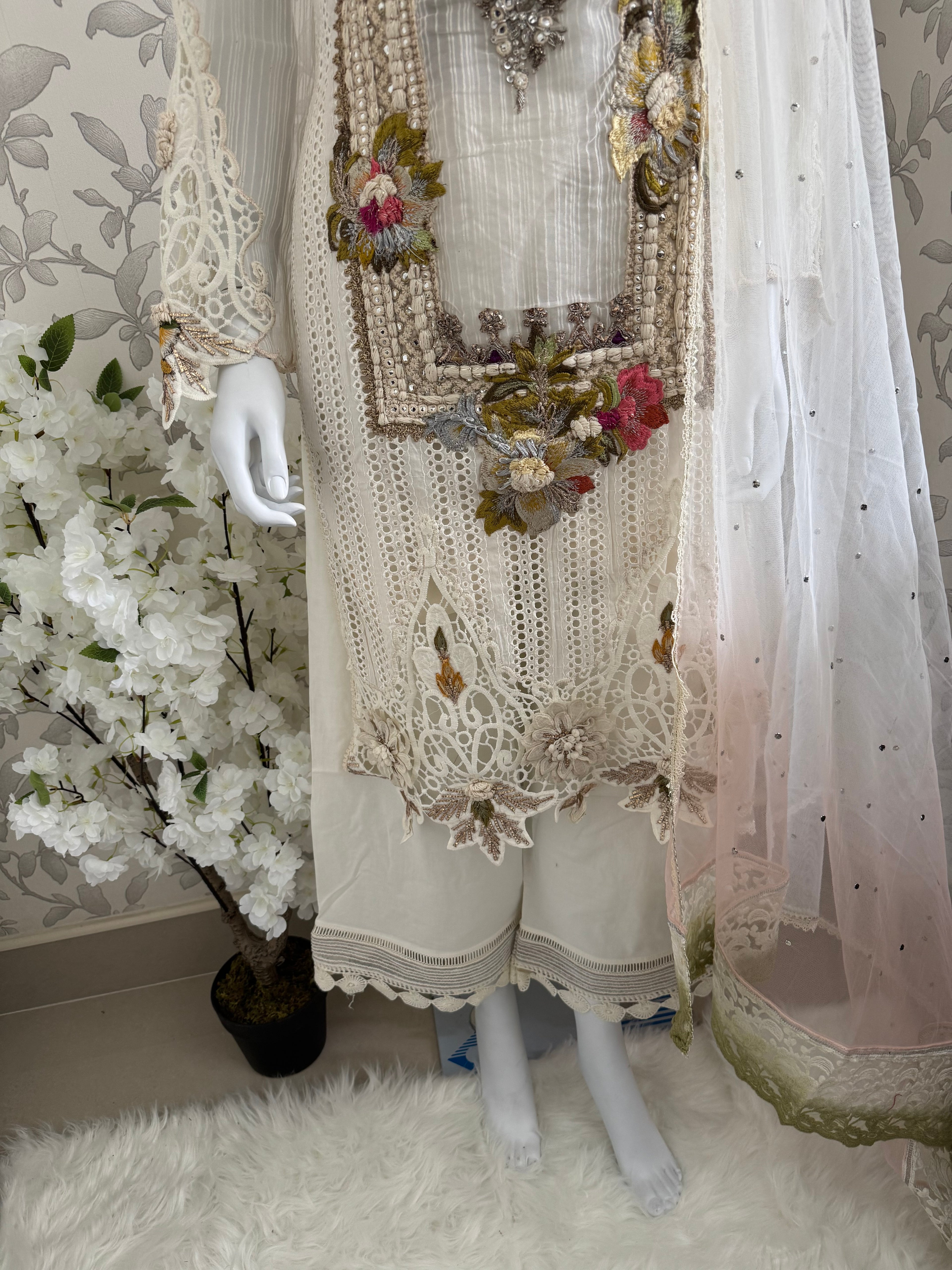 UJALA | 3 piece Embroidered Pakistani Suit