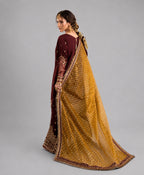 CHAAND RAAT | 3 piece Embroidered Raw Silk sharara Suit