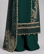 CHAAND RAAT | 3 piece Embroidered Raw Silk suit