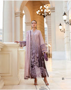 MARIA B LUXE LAWN 1B original- 3 piece stitched suit