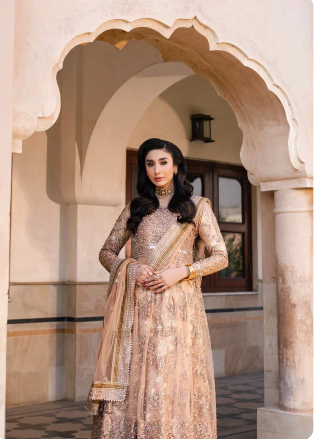 GUL-NOOR 3-Piece Pakistani Embroidered Maxi Dress – Luxury Wedding Wear