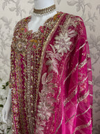 SAFINA | 3 pieces heavy Embroidered silk wedding Suit