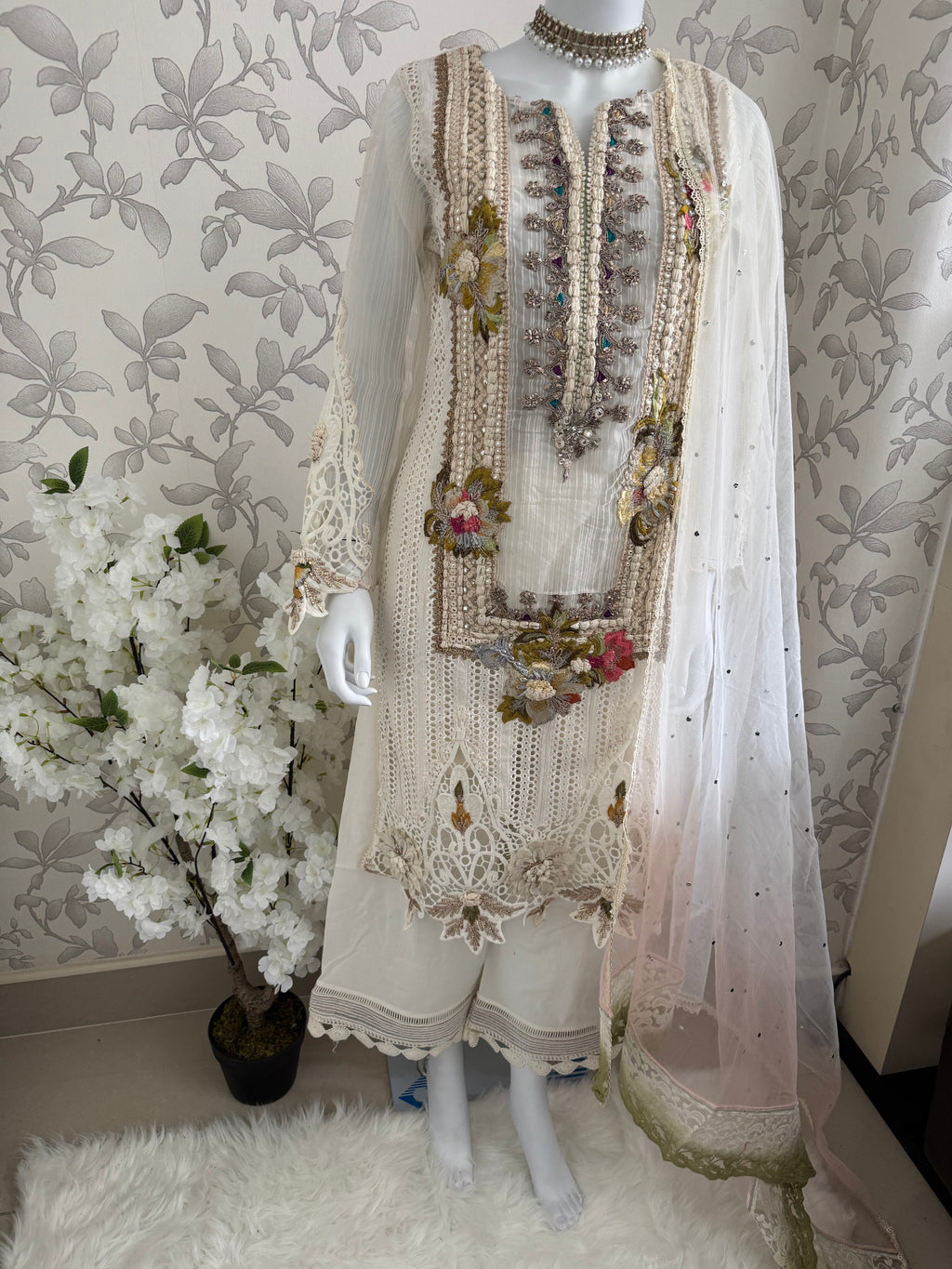 UJALA | 3 piece Embroidered Pakistani Suit