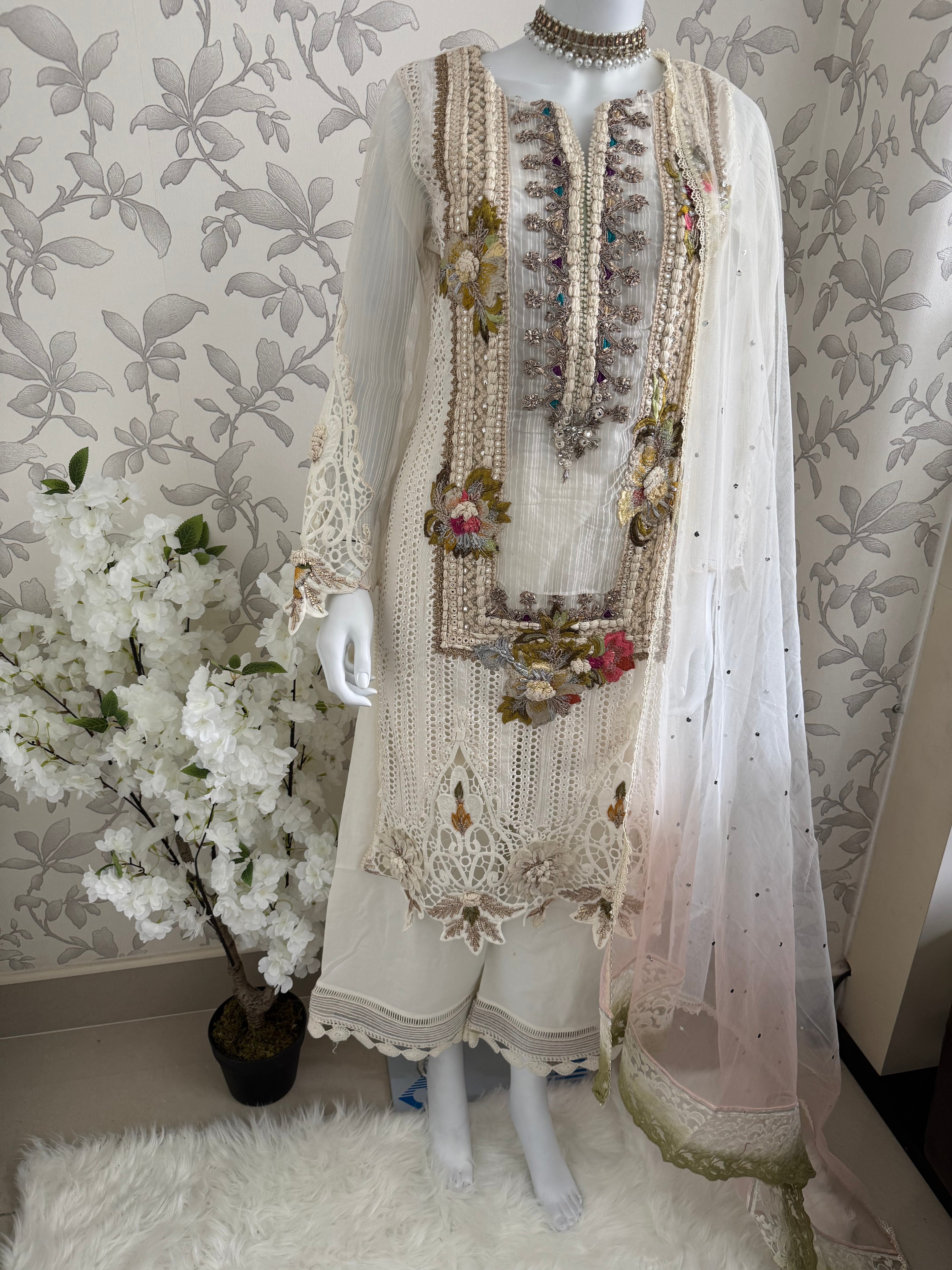 UJALA | 3 piece Embroidered Pakistani Suit