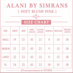 ALANI Blush Pink | 3 pieces Embroidered chiffon Suit