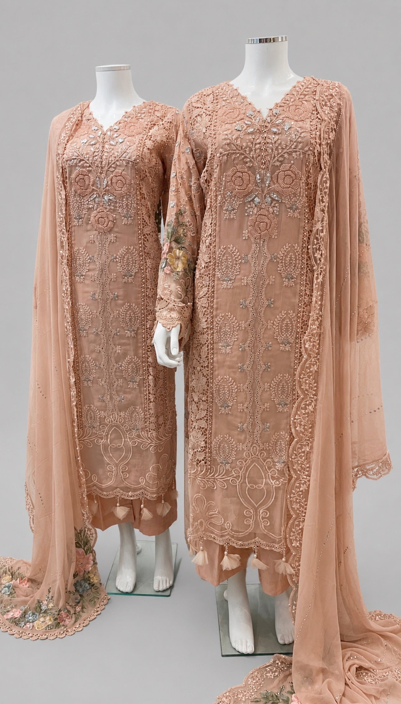 MARIA.B inspired | 3 piece Embroidered Luxury chiffon collection
