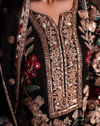 MAHNAZ | 4 piece Heavy Embroidered chiffon wedding suit