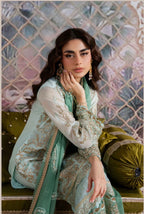 ALANI Mint Green | 3 pieces Embroidered chiffon Suit