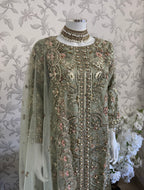 PEARLS | Luxury Hand Embellished Pakistani 3 piece sharara Suit