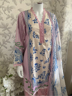 9B-M BASICS by MARIA.B ORIGINAL | 3 piece stitched Lawn suit