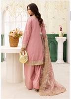 HAYA | 3 piece chiffon suit with heavy embroidered organza duppatta