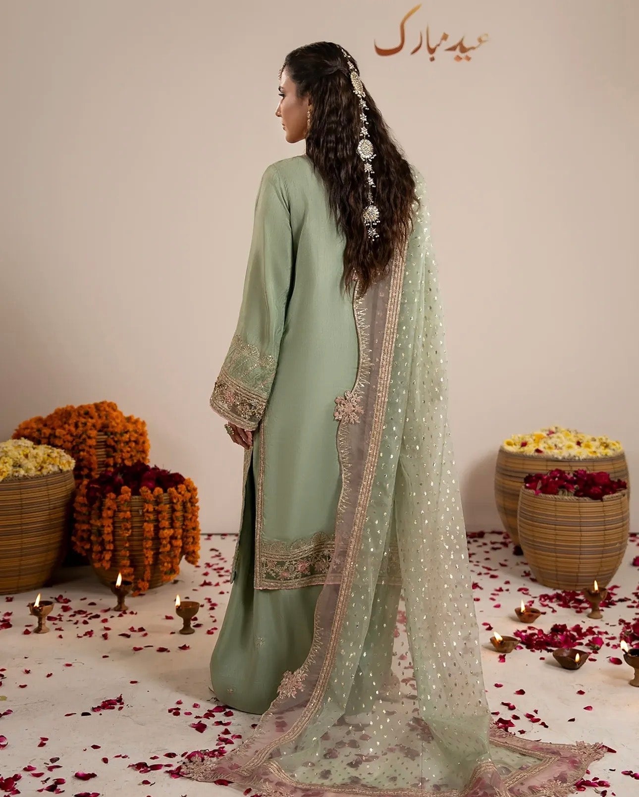 CHAAND RAAT | 3 piece Embroidered Raw Silk Suit