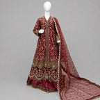 MOHABBAT | 3 piece heavy embroidered soft organza sharara  suit