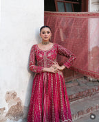 ZARIAH | 3 piece heavy Embroidered Lehnga with Long shirt wedding dress