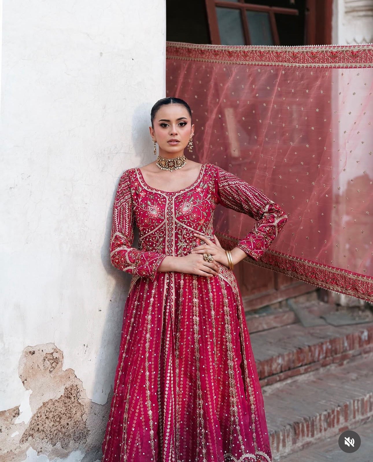 ZARIAH | 3 piece heavy Embroidered Lehnga with Long shirt wedding dress