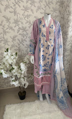 9B-M BASICS by MARIA.B ORIGINAL | 3 piece stitched Lawn suit