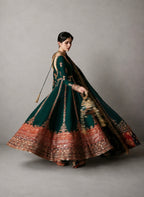 NAGHMA 3-Piece Pakistani Silk Maxi Dress – Luxury Embroidered Wedding Wear