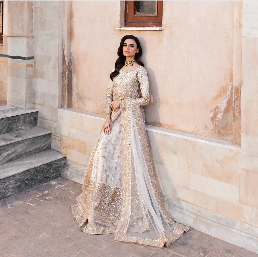 SABEENA | 3 piece Heavy Embroidered wedding Anarkali suit