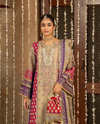KAARMA | 3 piece Luxury Embroidered chiffon Pakistani Wedding Dress
