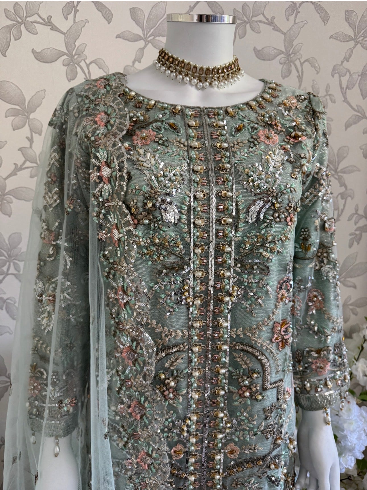 PEARLS | Luxury Hand-Embellished Pakistani 3 pcs Suit