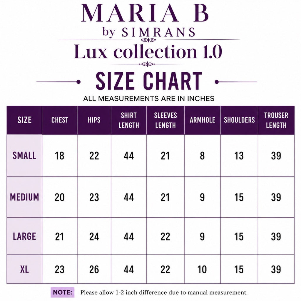 MARIA B by SIMRANS…LUX COLLECTION 1.0