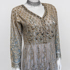 MASHAL | 3 piece heavy Embroidered Net wedding Dress