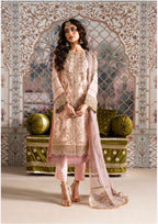 ALANI Blush Pink | 3 pieces Embroidered chiffon Suit