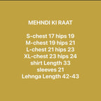 MEHNDI KI RAAT | 3 piece Embroidered Bridal Mayon/Mehndi Lehenga Dress