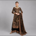 SUHANA- 4 piece Heavy embroidered chiffon suit