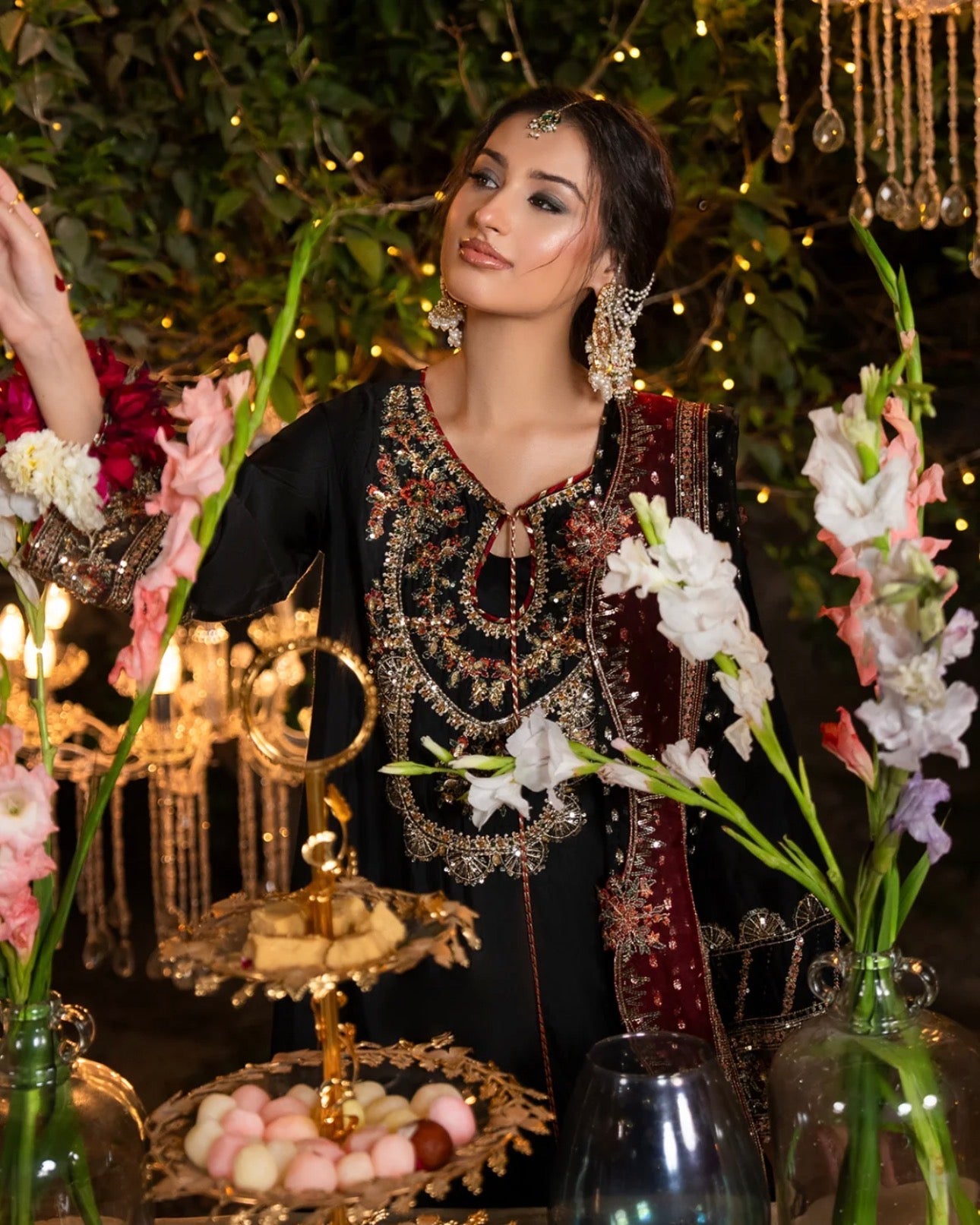 CHAAND RAAT | 3 piece Embroidered Raw Silk Suit