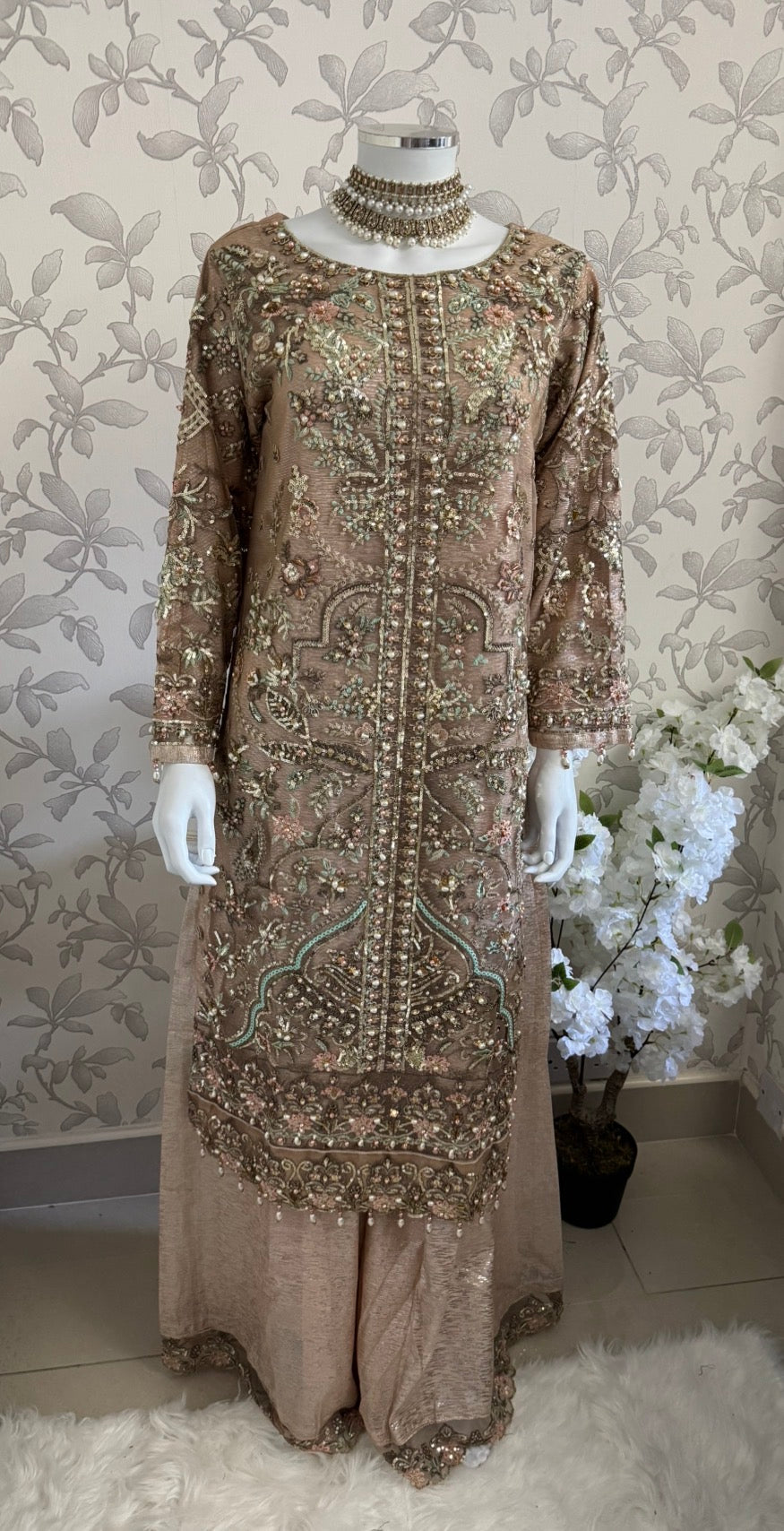 PEARLS | Luxury Hand Embellished Pakistani 3 piece Suit