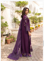3 piece Luxury Embroidered silk Suit