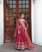 ZARIAH | 3 piece heavy Embroidered Lehnga with Long shirt wedding dress
