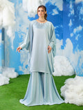 Sky Blue Embellished Kaftan Co-Ord Set