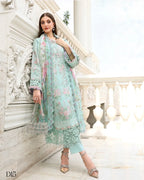 D15 MARIA.B inspired | 3 piece Embroidered Luxury Lawn suit