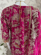 SAFINA | 3 pieces heavy Embroidered silk wedding Suit