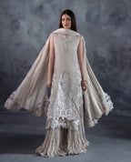 MOONSTONE | 3 piece Luxury Embroidered Pakistani Suit with Crushed Sharara & Duppatta