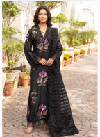 3 piece Luxury Embroidered silk Suit