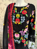 Maria B Luxury Lawn 10B original- 3 piece stitched suit