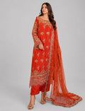 MARIGOLD | 3 pieces heavy embroidered silk wedding suit