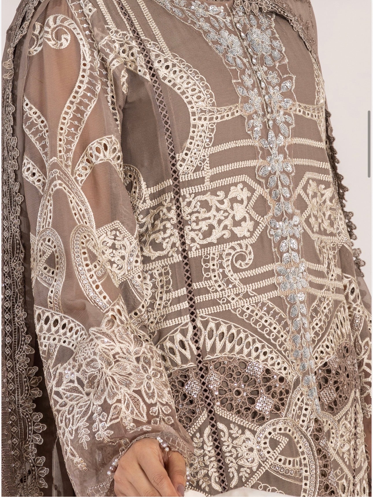SONIYA | 3 piece heavy Embroidered Chiffon Suit