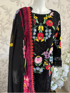 Maria B Luxury Lawn 10B original- 3 piece stitched suit