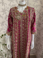 SAFINA | 3 pieces heavy Embroidered silk wedding Suit