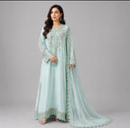 Celeste Ice Pearl heavy Embellished 3 piece Kaftan wedding dress