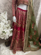 GUL BADAN | 3 piece Embroidered Pakistani bridal Lehenga choli collection
