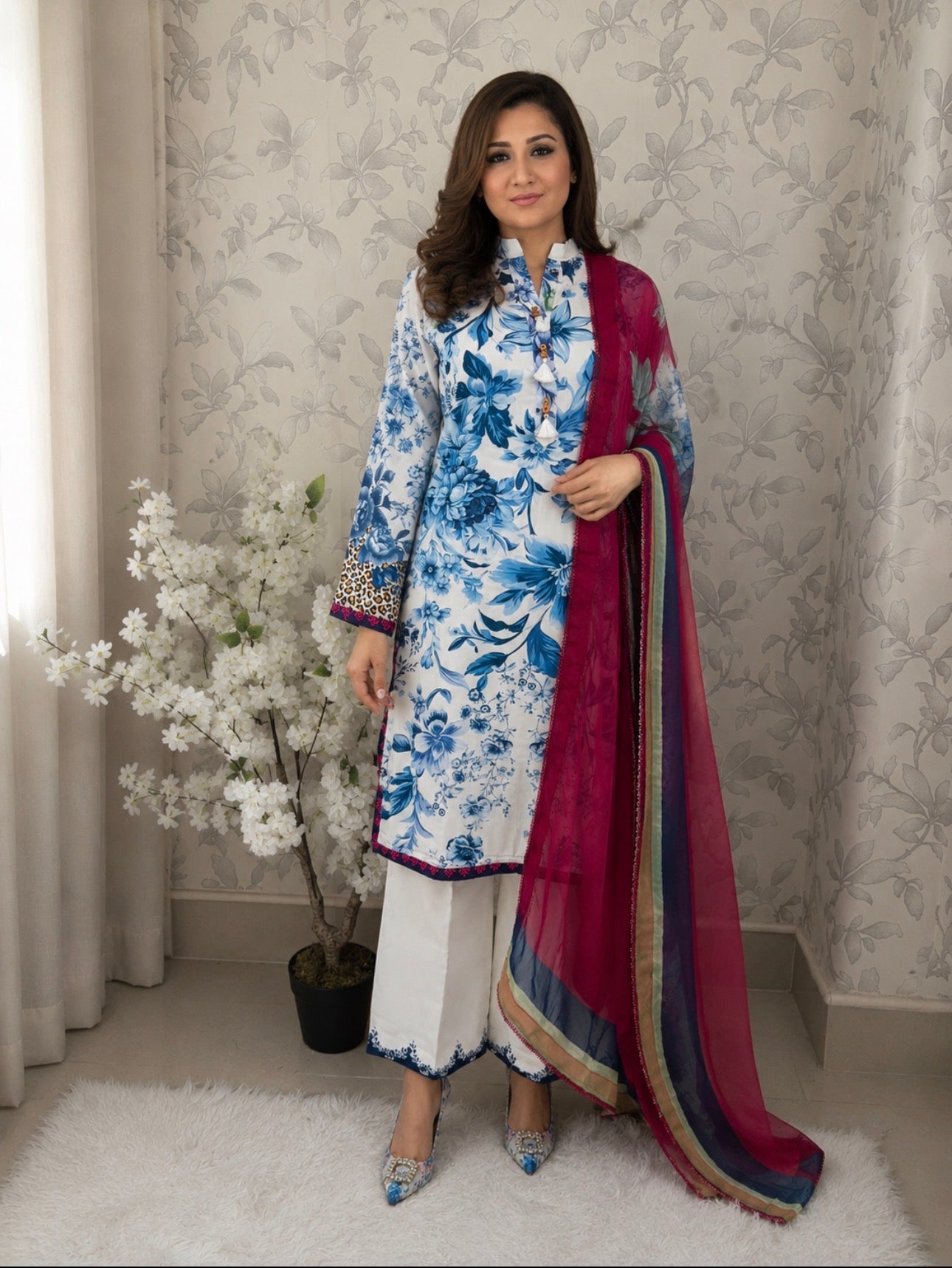 COCO by ZSH | 3 piece Printed Lawn Suit (original )