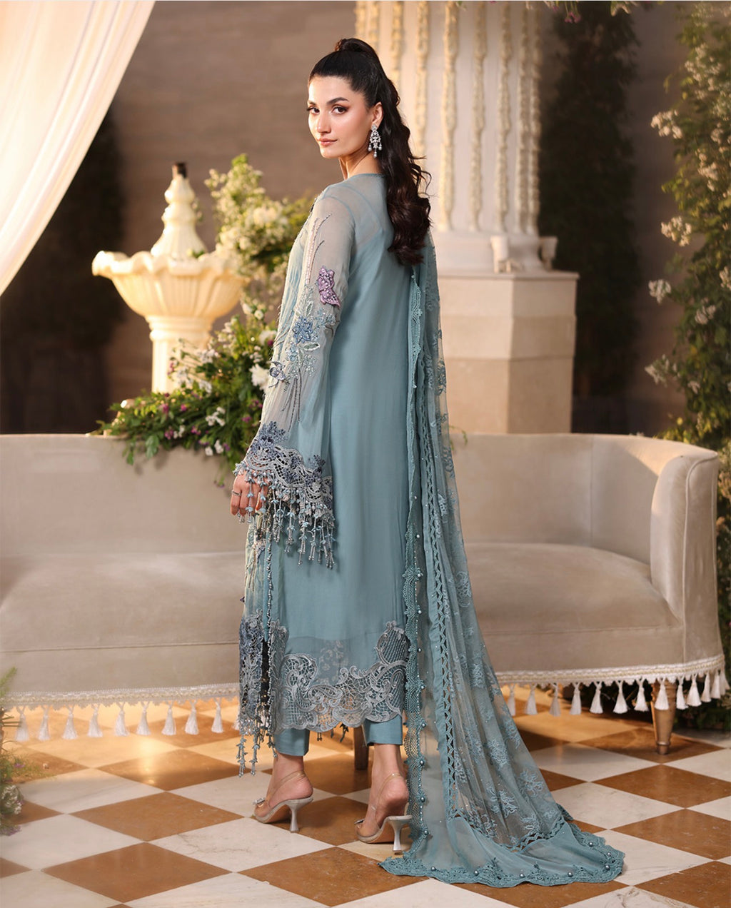 MARIA.B inspired | 3 piece Luxury Embroidered Chiffon collection
